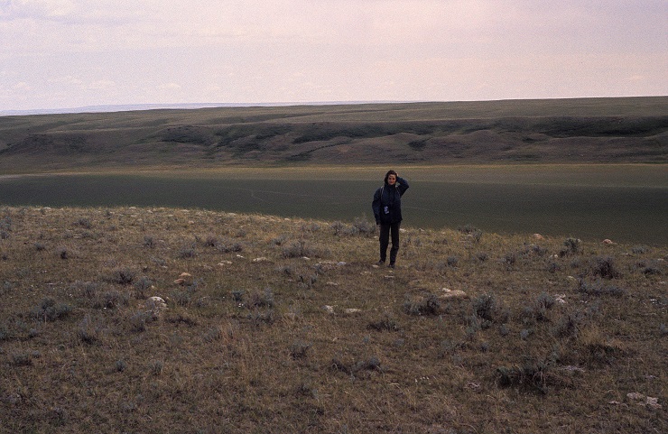 Archaeological remains of Indian encampments on the Great Plains are frequently represented only by the stone circles that are used for anchoring the tent poles of the teepees.
