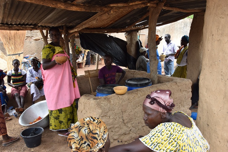 The street sale of beer in Burkina Faso.