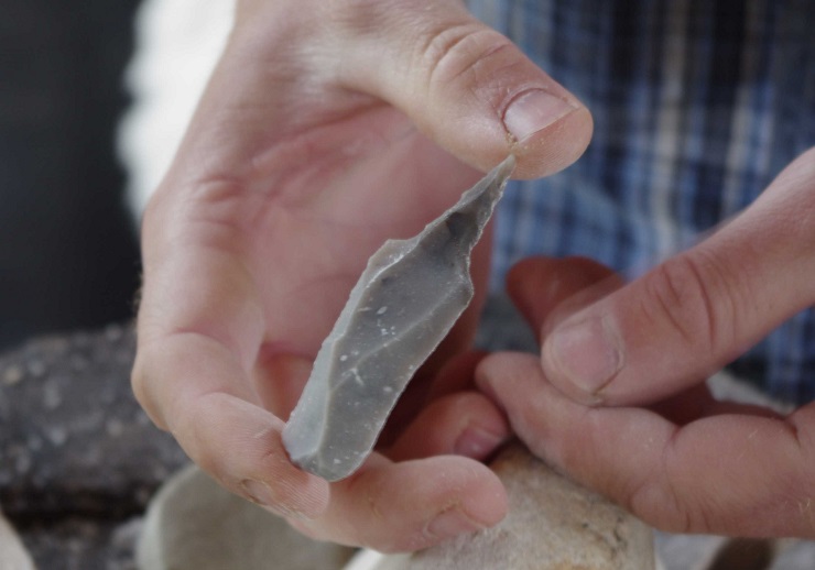 The blade blanks were additionally used for producing a variety of tools, such as drills, for example.